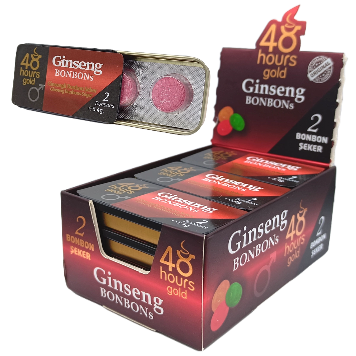 48 Hours Gold Ginseng Bonbons 12 Adet