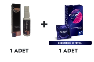 Blackberry Sprey ve Durex Extreme Prezervatif 10'lu