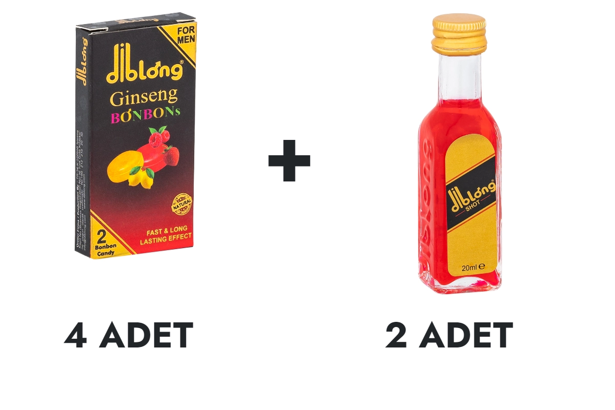 Diblong Ginseng Bonbons 4 Pcs and Shot Drink 2 Pcs