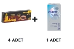 Diblong Cezerye 4 Adet ve Durex Yok Ötesi Ekstra His Prezervatif 10'lu fotoğraf-1