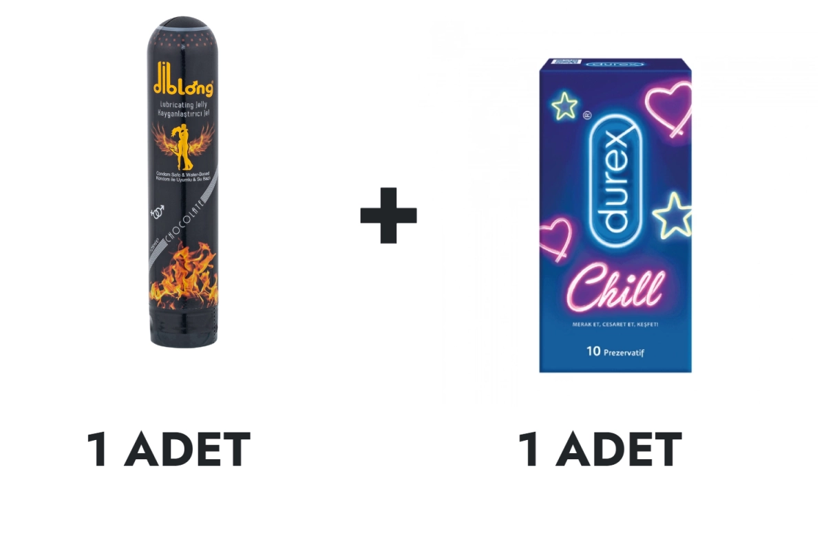 Diblong Jel ve Durex Chill Prezervatif 10'lu