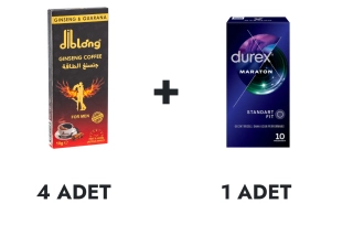 Diblong Kahve 4 Adet ve Durex Maraton Prezervatif 10'lu