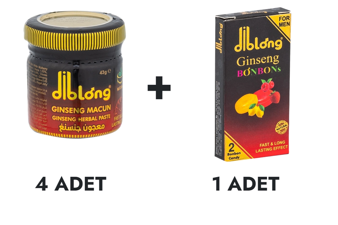 Diblong Macun Küçük 4 Adet ve Ginseng Bonbons