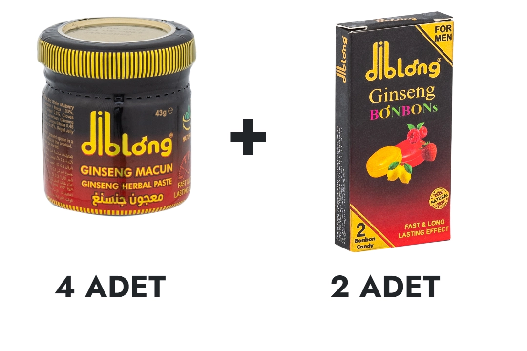 Diblong Macun Küçük 4 Adet ve Ginseng Bonbons 2 Adet