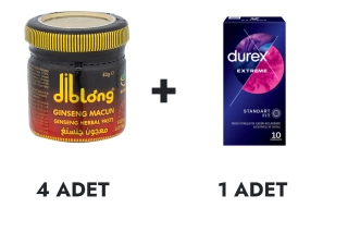 Diblong Macun Küçük 4 Adet ve Durex Extreme Prezervatif 10'lu