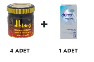 Diblong Macun Küçük 4 Adet ve Durex Yok Ötesi Ekstra His Prezervatif 10'lu