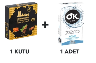 Diblong Power Honey and OKEY Zero Aqua Condoms 10 pcs