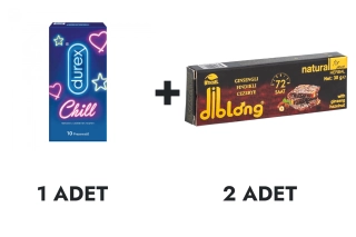 Durex Chill Prezervatif 10'lu ve Diblong Cezerye 2 Adet