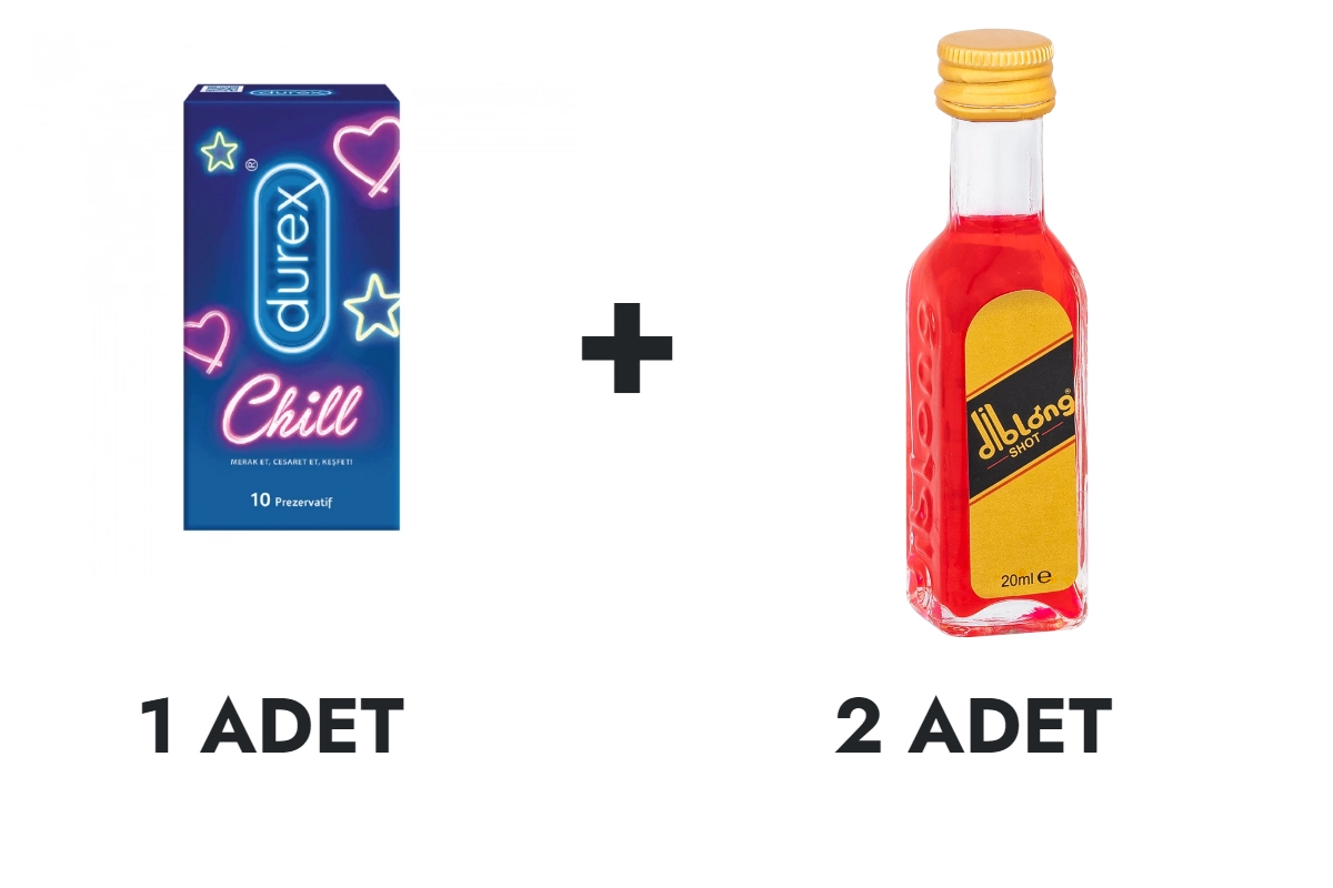 Durex Chill Prezervatif 10'lu ve Diblong Shot İçecek 2 Adet