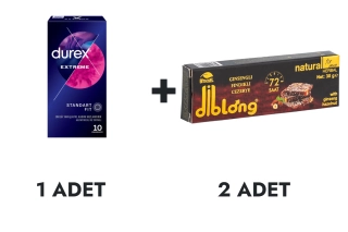 Durex Extreme Prezervatif 10'lu ve Diblong Cezerye 2 Adet