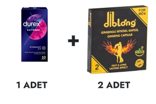 Durex Extreme Prezervatif 10'lu ve Diblong Kapsül 2 Adet