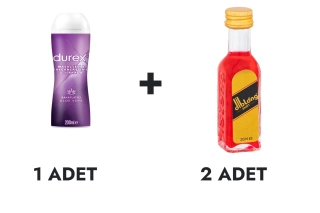 Durex Play 2in 1 Aloe Vera Masaj Jeli ve Diblong Shot İçecek 2 Adet