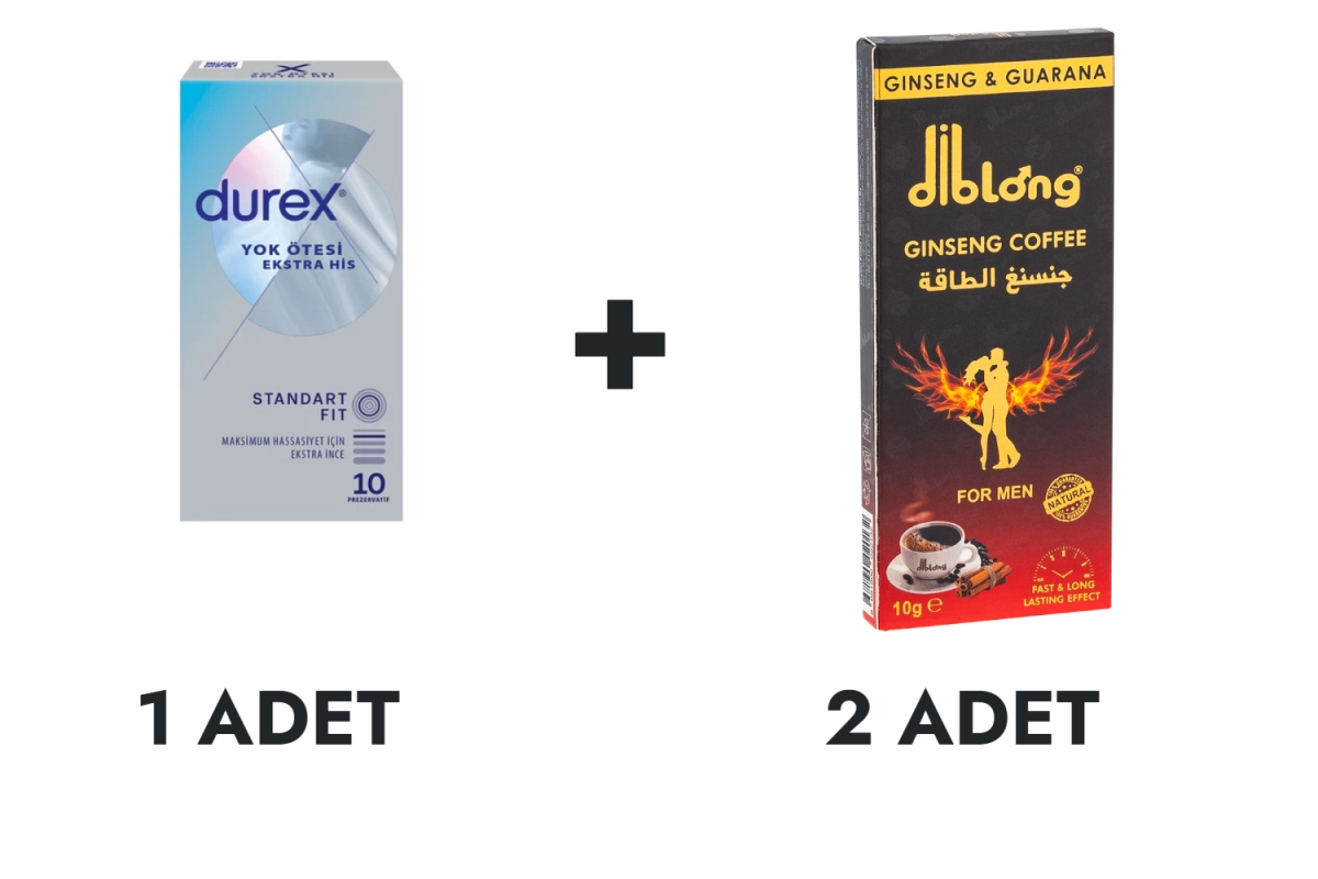 Durex Beyond Nothing Extra Sensation Condom 10 pcs and Diblong Coffee 2 pcs