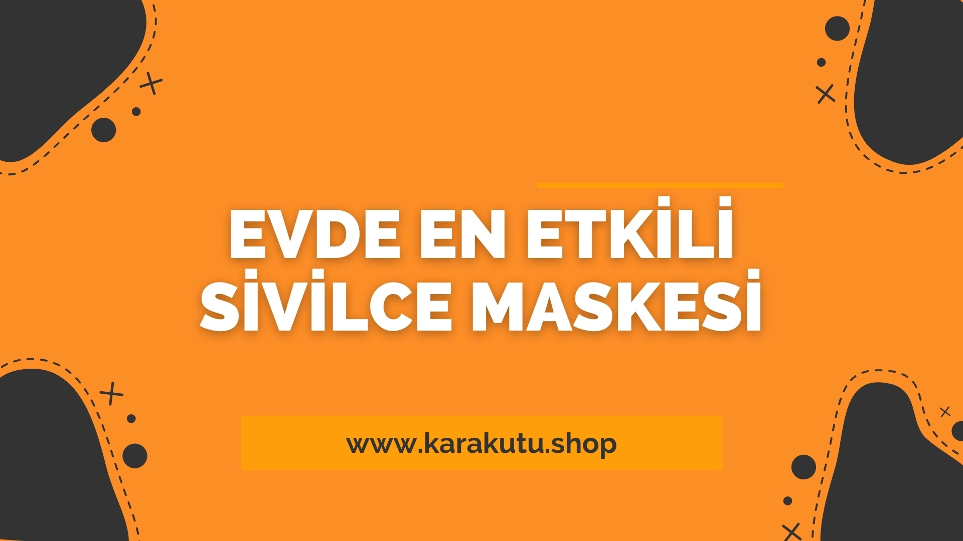 Evde En Etkili Sivilce Maskesi