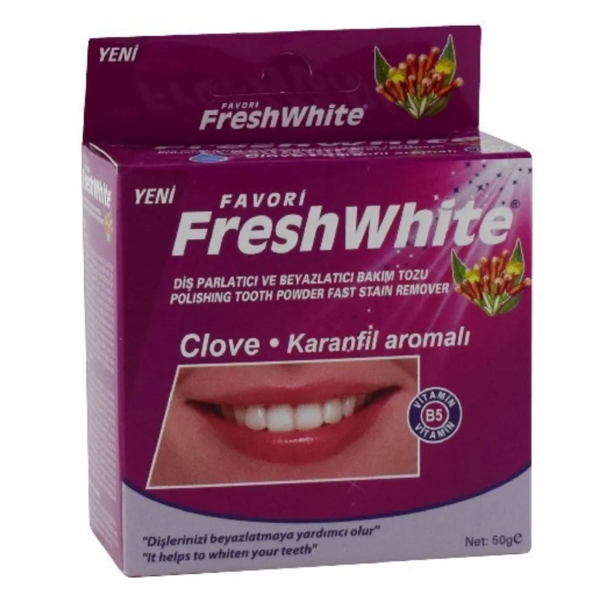 Fresh White Diş Tozu Karanfil Aromalı 50 gr