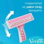 Gillette Venüs Basic 2 Kadın Traş Bıçağı 5'li fotoğraf-4