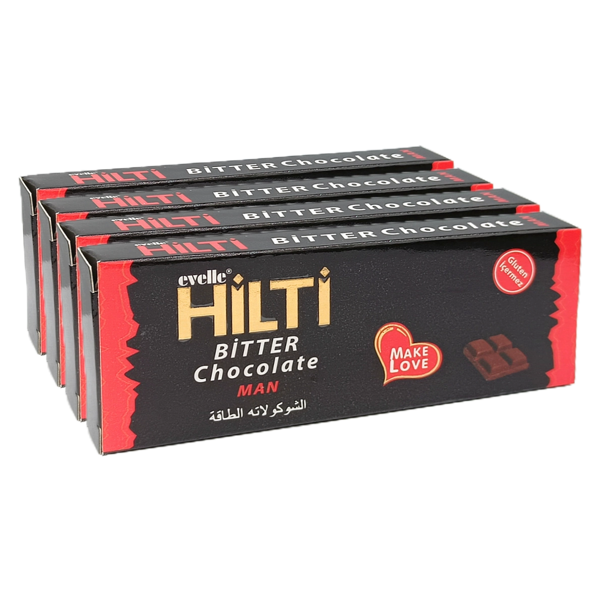 Hilti Bitter Chocolate 4 Pcs