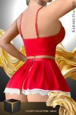 Red Fantasy Maid Costume - LB131 Photograph-2