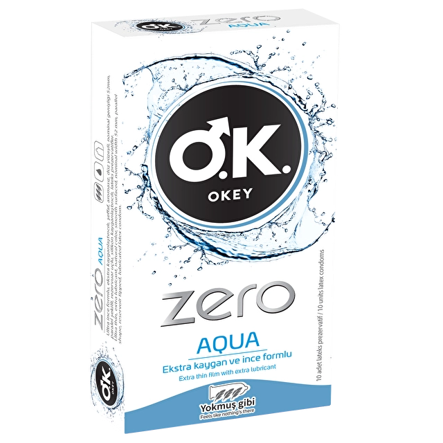 OKEY Zero Aqua 10'lu Prezervatif